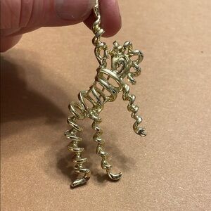 Vintage Nemo Gold Dancer Brooch  Modernist Goldtone Sixties Figural